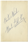 Martin Luther King Jr. Signed Book "The Greatest Thing in the World"